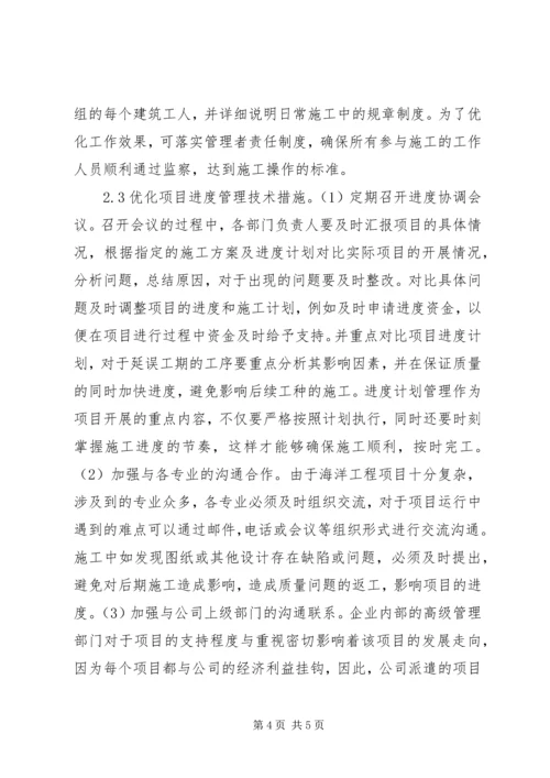 海洋工程项目进度计划综述.docx