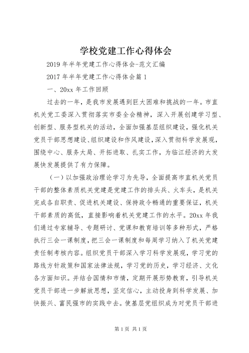 学校党建工作心得体会 (5).docx