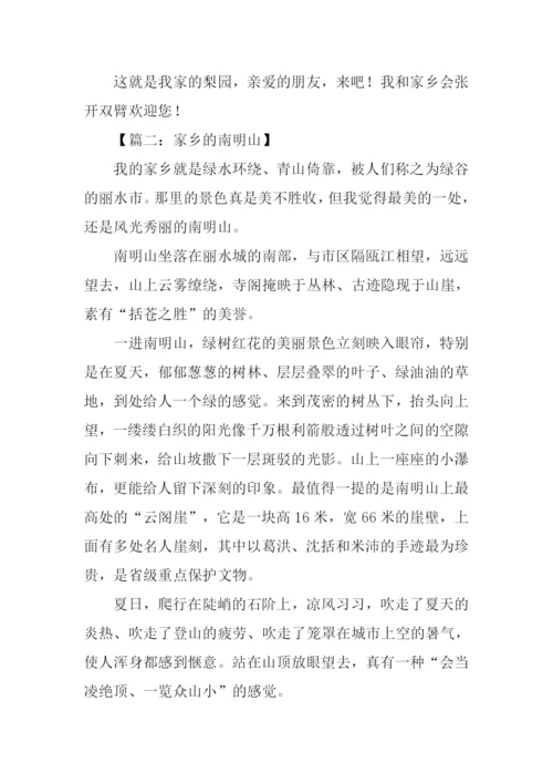 家乡的一处景物作文450字.docx