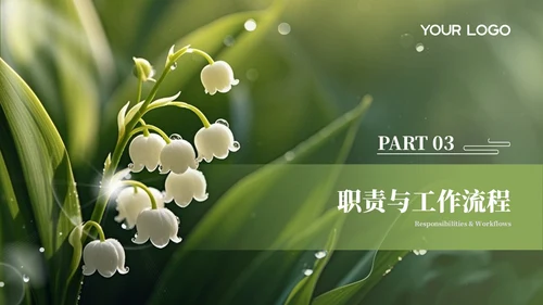 绿色清新员工培训PPT模板