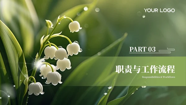 绿色清新员工培训PPT模板