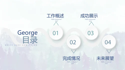 手绘保护森林资源主题班会动态PPT