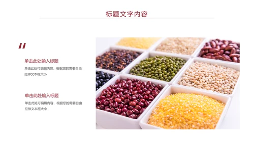 时尚五谷杂粮健康农产品介绍PPT模板