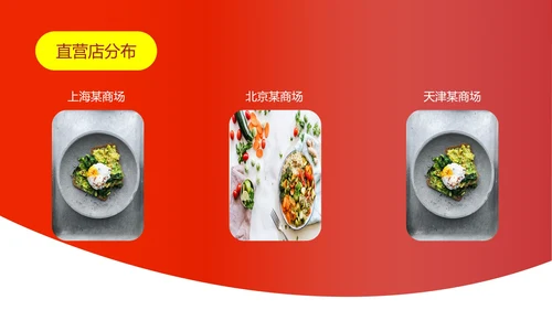 红色渐变风食品公司宣传展销PPT模板