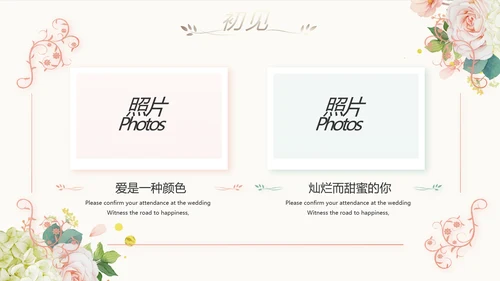 我们结婚啦婚礼纪念册电子相册PPT