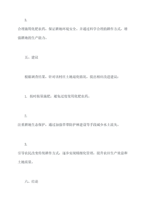 耕地成因排查报告模板