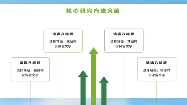 绿色小清新花团锦簇学术活动PPT模板