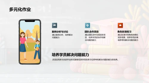 优化教学作业PPT模板