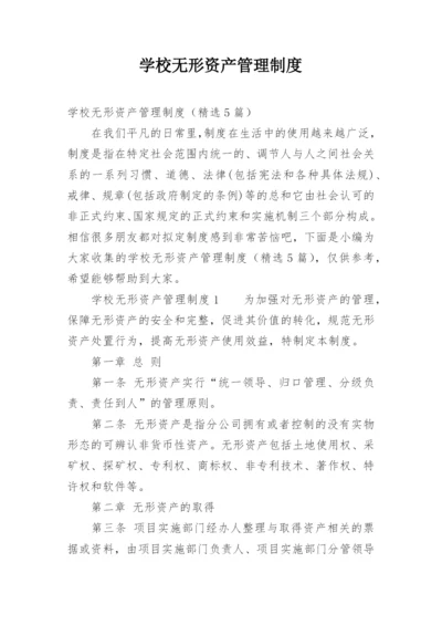 学校无形资产管理制度.docx