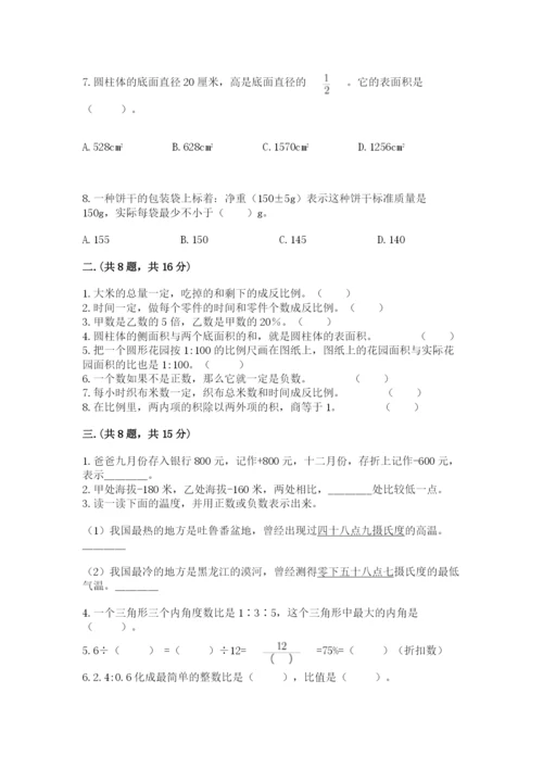 苏教版小升初数学模拟试卷【名师系列】.docx