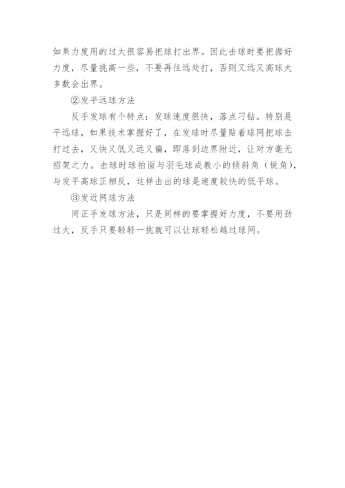羽毛球场地规则解释.docx