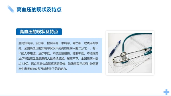 简约医疗高血压知识医学科普课件PPT模板