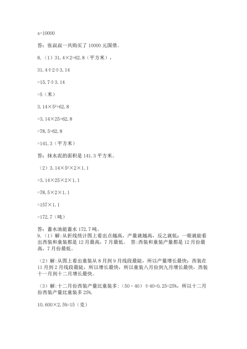 六年级小升初数学应用题50道带下载答案.docx