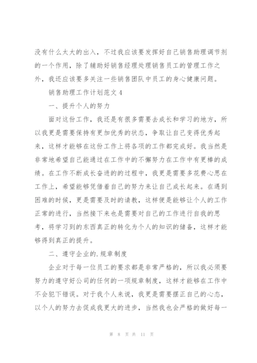 销售助理工作计划范文.docx