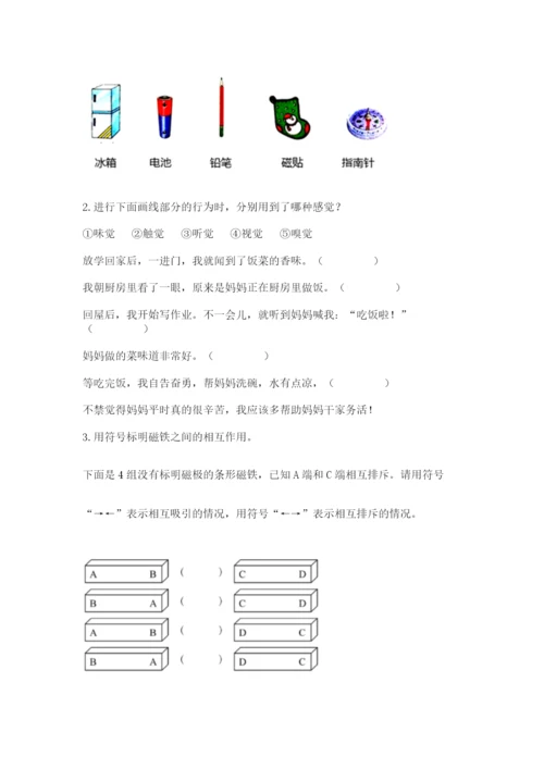 教科版小学科学二年级下册 期末测试卷附参考答案（研优卷）.docx