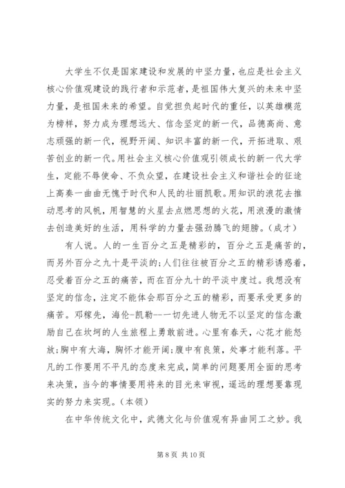 关于核心价值观演讲稿.docx