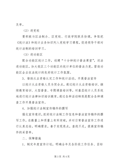统计局统计法制宣传工作计划.docx