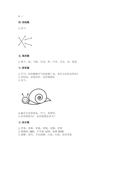教科版小学科学一年级下册期末测试卷附答案（预热题）.docx
