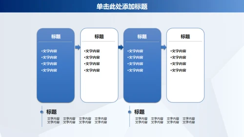 蓝色商务年终工作汇报通用PPT模板