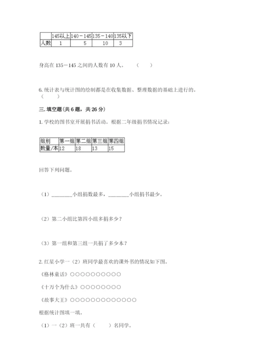 人教版二年级下册数学第一单元 数据收集整理 测试卷审定版.docx