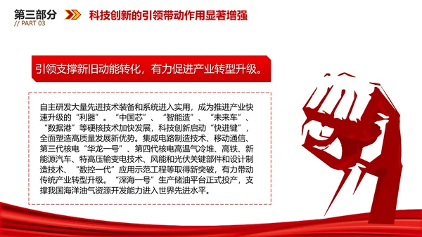 我国科技发展取得新的历史性成就PPT模板