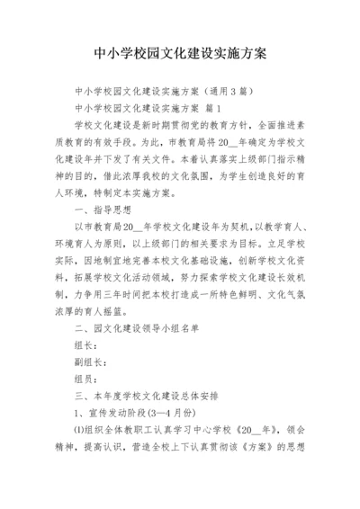 中小学校园文化建设实施方案_1.docx