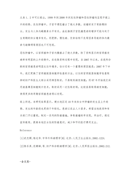 建水地区1600例妇科肿瘤临床病理分析.docx