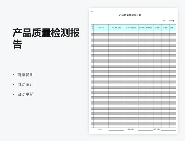 产品质量检测报告