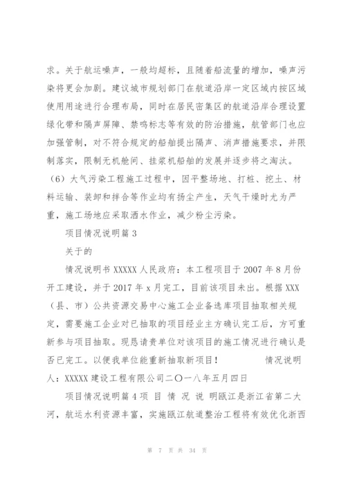 项目情况说明范文(7篇).docx