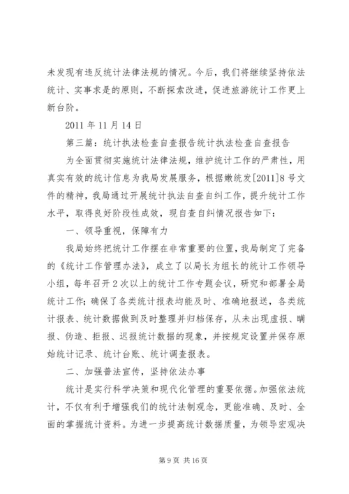 县统计执法检查自查报告 (2).docx