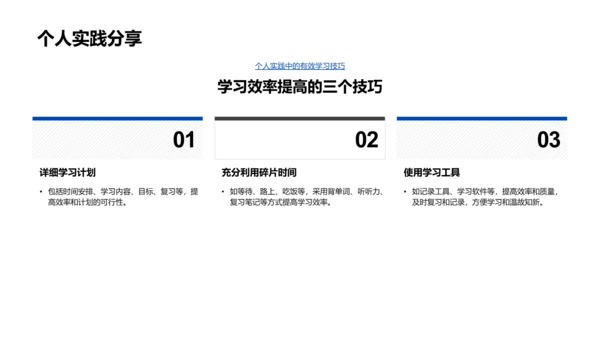 高效学习方法PPT模板