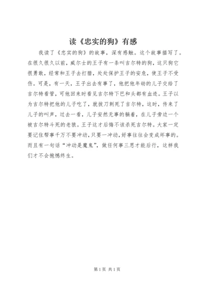 读《忠实的狗》有感.docx