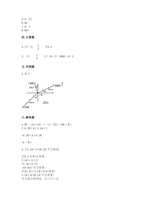 小学六年级上册数学期末测试卷（名校卷）word版.docx