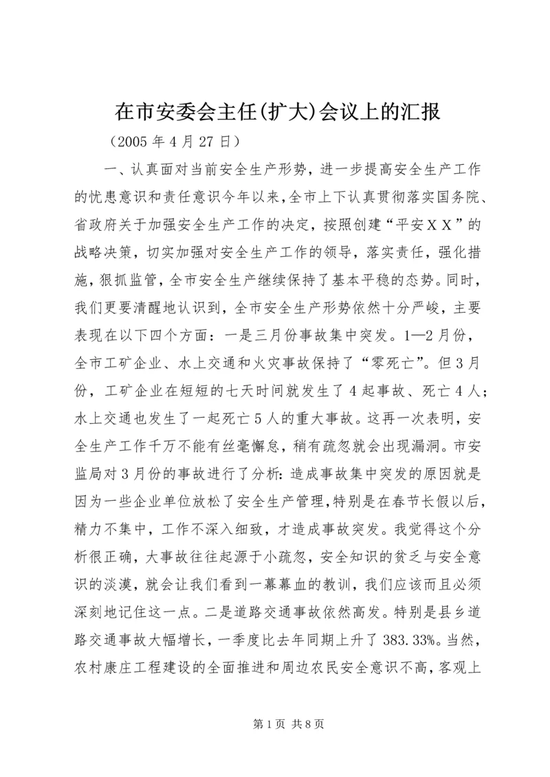 在市安委会主任(扩大)会议上的汇报 (3).docx