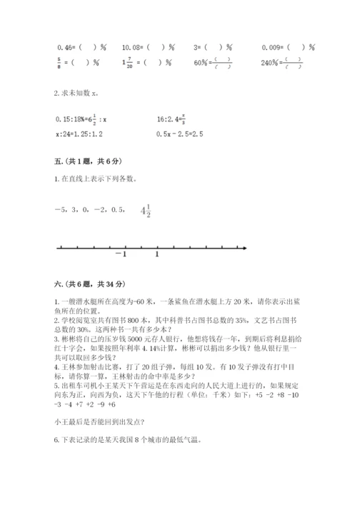 青岛版六年级数学下学期期末测试题附答案【轻巧夺冠】.docx