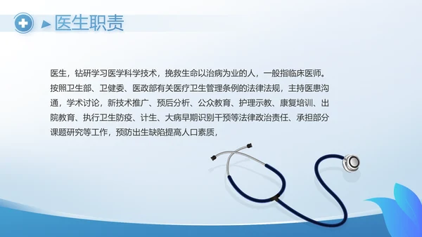蓝色医疗整改报告动态PPT