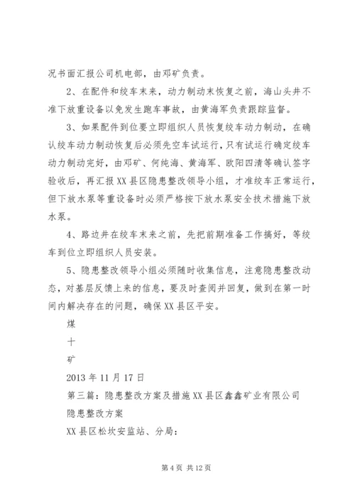 隐患整改方案措施.docx