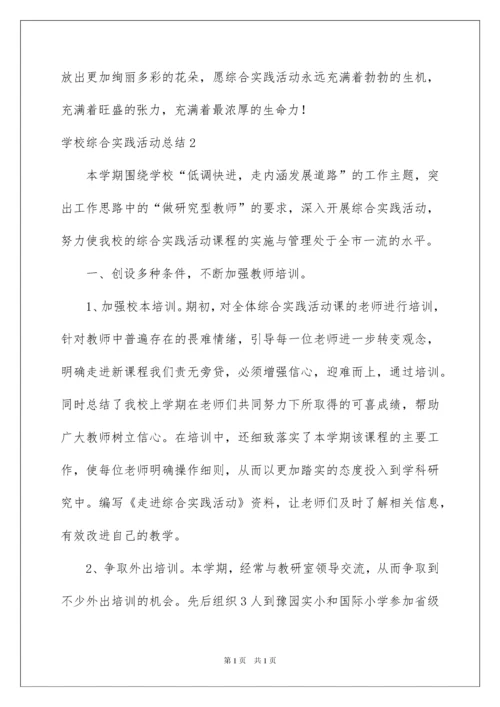 2022学校综合实践活动总结.docx