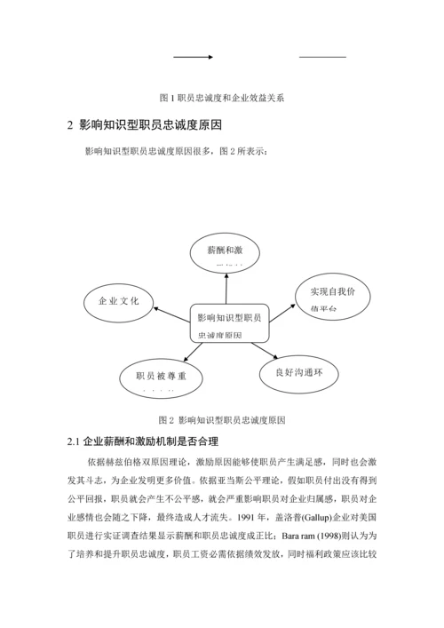 提升知识型员工忠诚度的对策专项研究.docx