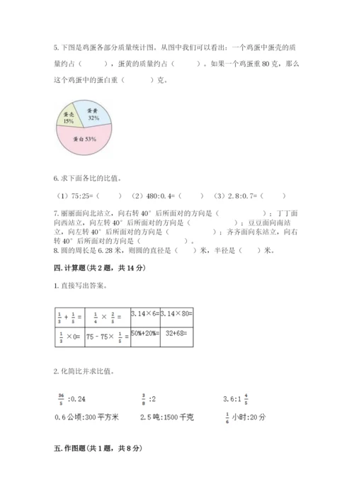 小学六年级数学上册期末考试卷（实用）.docx