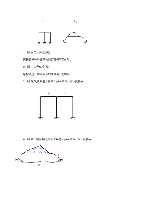 2022年度电大土木工程力学形成性考核册答案