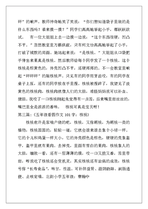 关于核桃的作文（5篇）
