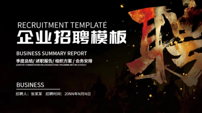 企业招聘公司招人通用PPT模板