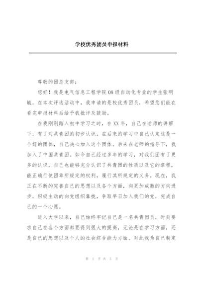 学校优秀团员申报材料.docx