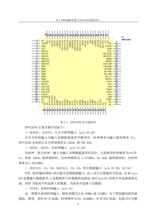 基于DPPC2006的数字音频功放电路的设计.docx