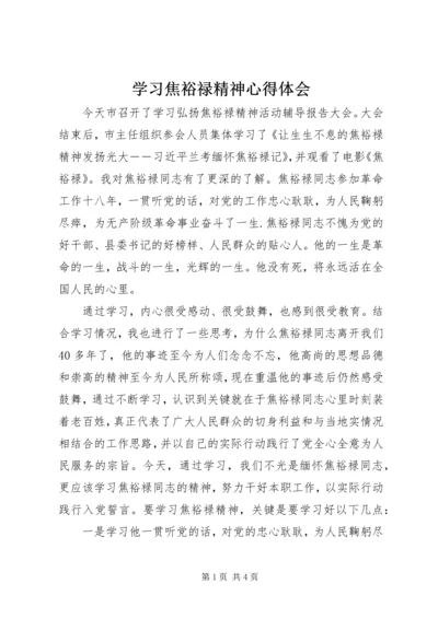 学习焦裕禄精神心得体会 (23).docx