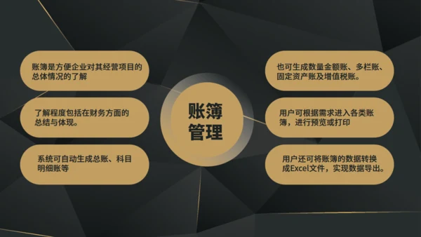 圆圈几何风财务知识培训通用PPT模板
