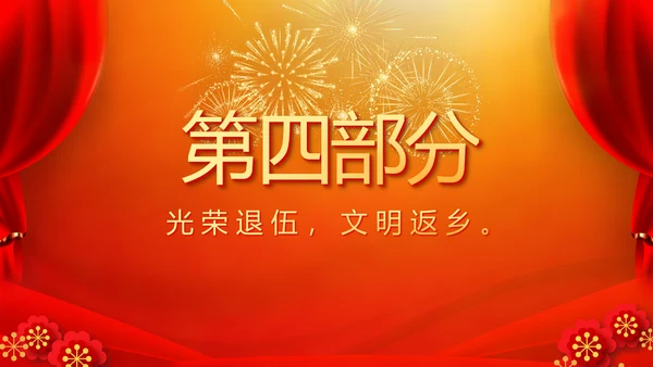 欢送退伍老兵八一部队教育演讲PPT