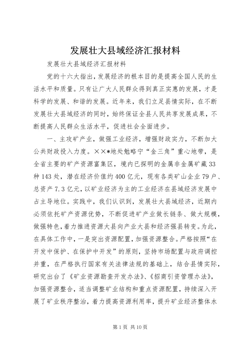 发展壮大县域经济汇报材料.docx