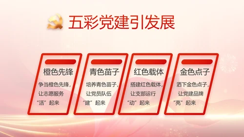 红色党建党支部党员主题党日PPT